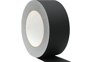 WELSTIK Premium Grade Black Gaffers Tape 2 Inch, Heavy Duty Gaffs Tape, Non-Reflective, Multipurpose, 2Inches x 45 Yards, Eas