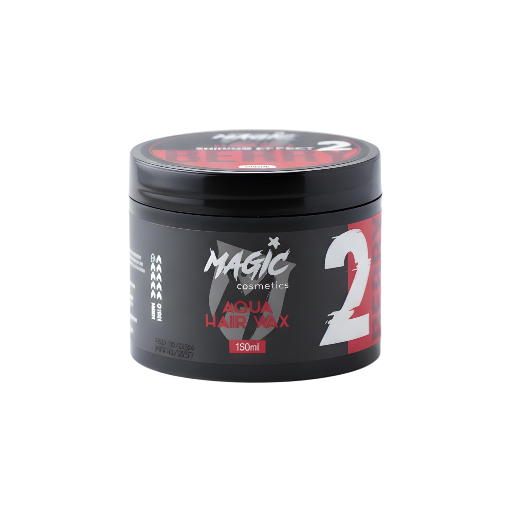 Magic Cosmetics Hair Styling Wax | Aqua Hair Wax | Shinnig Effect | Strong Hold Texture | For All Hair Types | For Man & Woman | Berry | 150 ml
