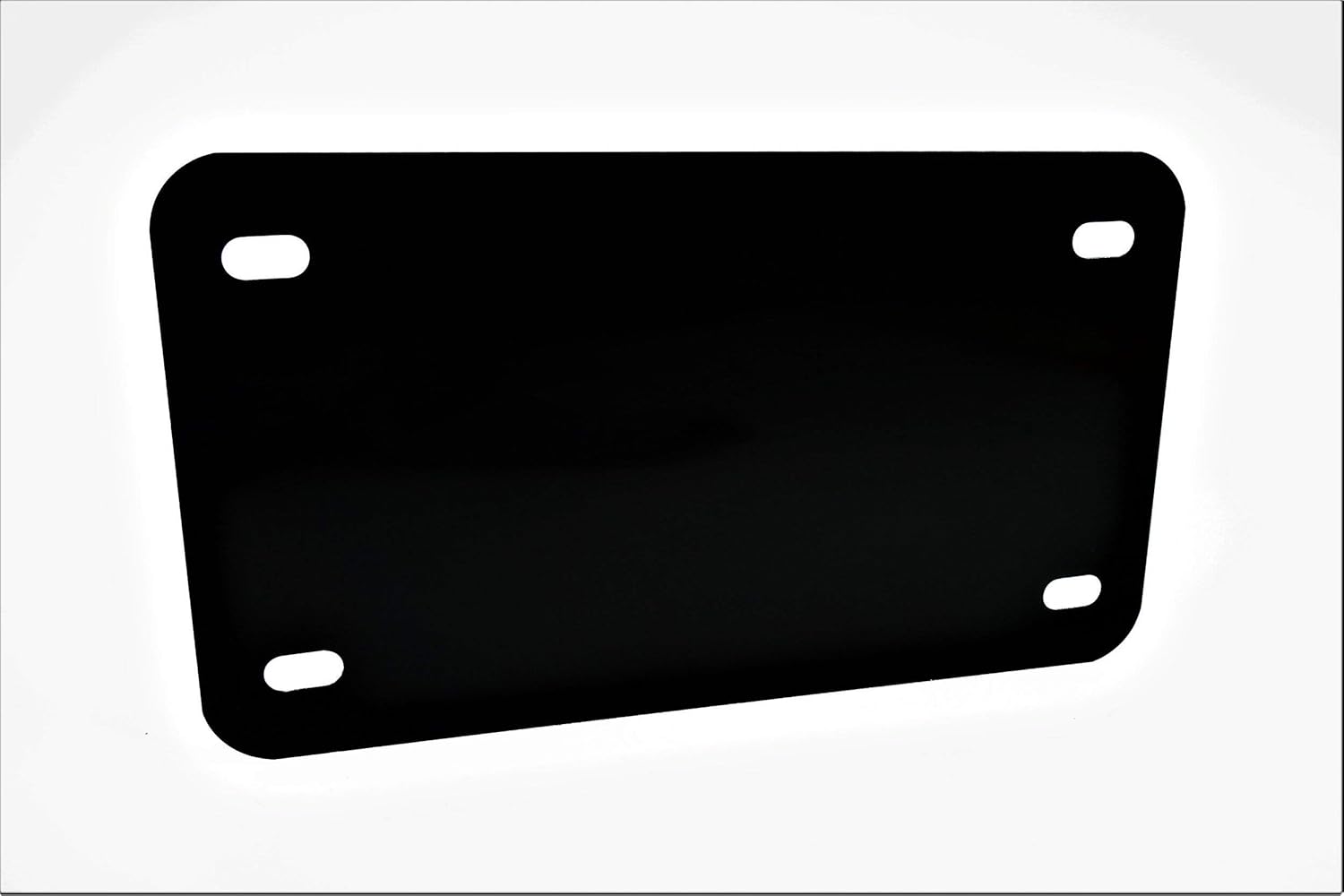 0.025/0.5mm 4x7 White Motorcycle Anodized Aluminum License Plate Blank