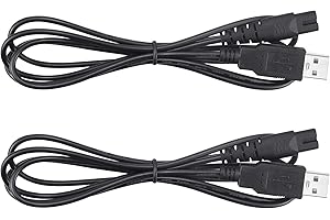 SMAYS Charger Cable Replacement for Water Flosser of Nicefeel, Mospro, Cremax Cordless, Zerhunt - Charging Cord 2-Pack
