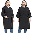 PERFEHAIR Salon Gown Capes for Clients, Pack of 2, Nylon Cape Wraps Cover Smock for Women & Men, Hair Stylist Smocks for Hair Coloring, Dog Grooming