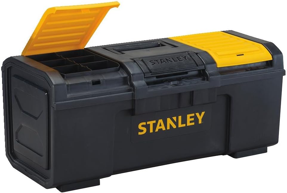 STANLEY Tool Box, One Latch Toolbox, 24-Inch (STST24410) - Tool Box - 