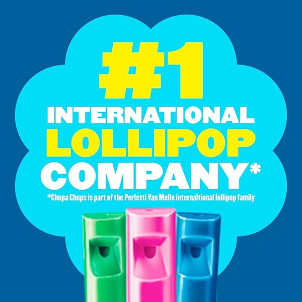 CHUPA CHUPS MELODY POP, ASSORTED FLAVORS, WHISTLE LOLLIPOPS, INDIVIDUALLY WRAPPED CANDY, 30 COUNT SHOWBOX CASE