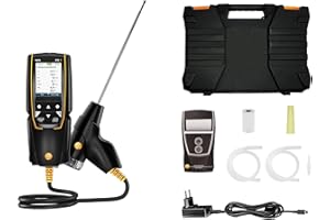 testo 310 II Combustion Analyzer HVAC Set with Printer – Combustion Leak Tester for Temperature, Flue Gas & Pressure – Natural Gas Leak Detector with Smart App and Probe