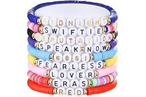 AITUNAN TS Inspired Bracelet Lover Fearless Reputation 1989 Eras Outfits Friendship Multilayer Bracelets