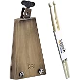 Meinl Percussion Cowbell for Drum Set, Mike Johnston Groove Bell Signature | Mountable Cow Bell Musical Instrument, Vintage Tone and Finish, Includes Magnetic Mutes