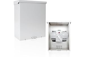 EXODIOS 100 Amp 3P Dual Power Generator Automatic Transfer Switch, 120/240V Heavy Duty Safety Switches, Meeting NEMA-3R Enclosure Standards for Outdoor and Indoor