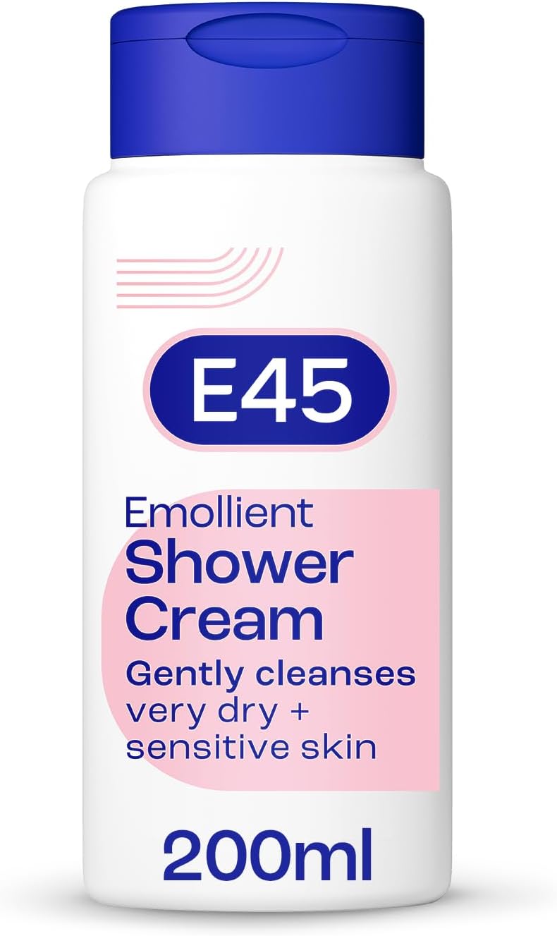 E45 Dermatological Shower Cream 200 ml for Dry Sensitive Skin