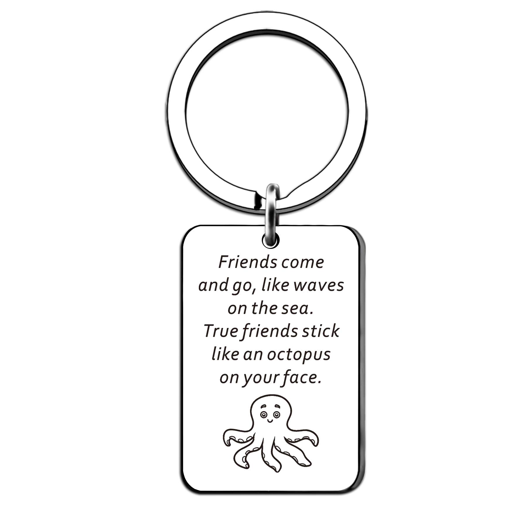 HULALA Best Friend Funny Keyring For Men Women Boys Girls Friendship Gifts Friends Lettering Key Chain For Birthday Christmas