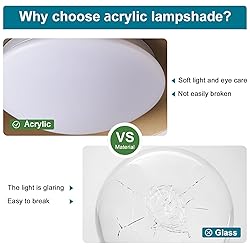 Dimmable Mid Century Modern Semi Flush Mount