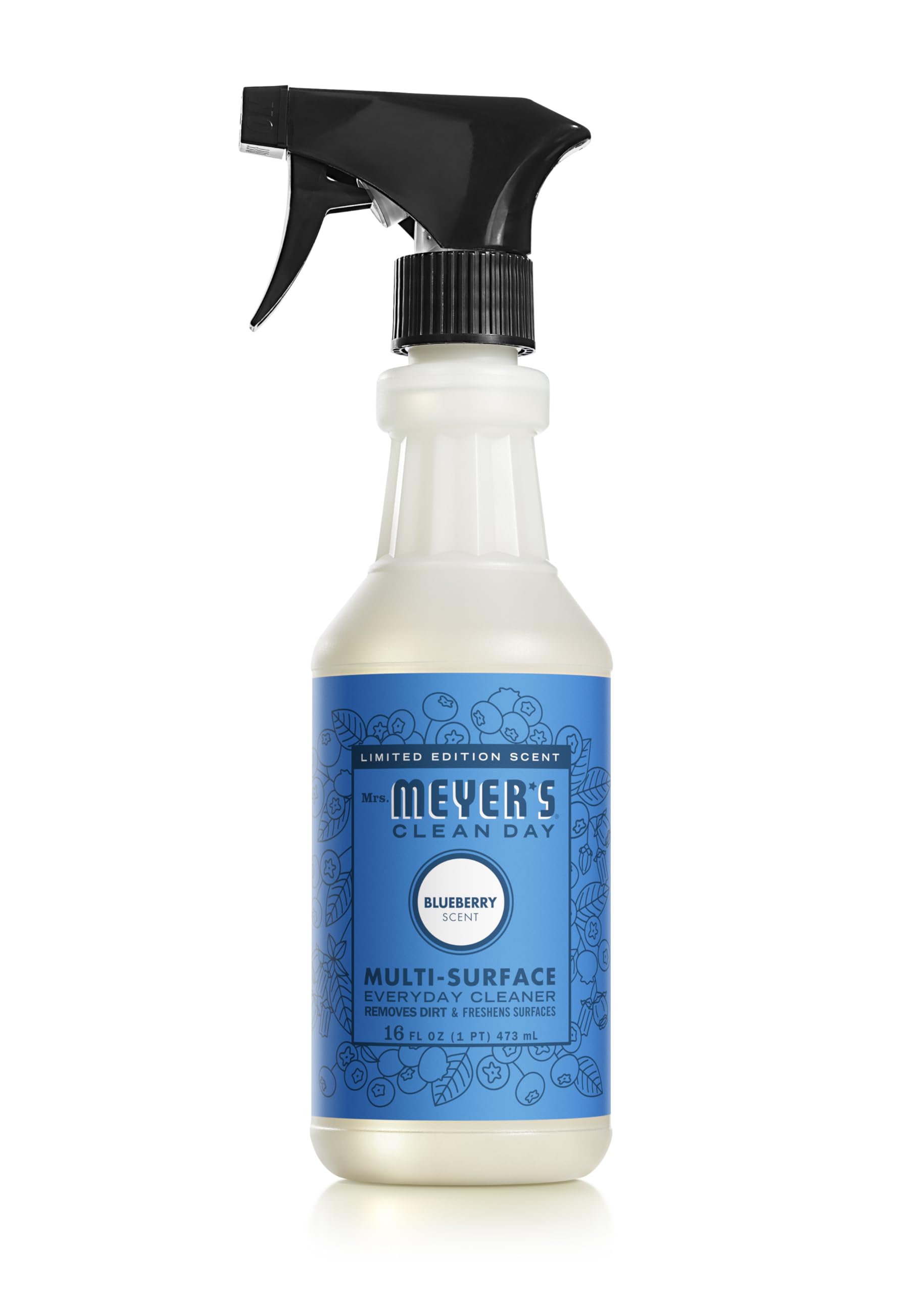 Photo 1 of MRS. MEYER'S CLEAN DAY Multi-Surface Everyday Cleaner, Blueberry Scent, 16 Ounce Bottles (Pack of 1)