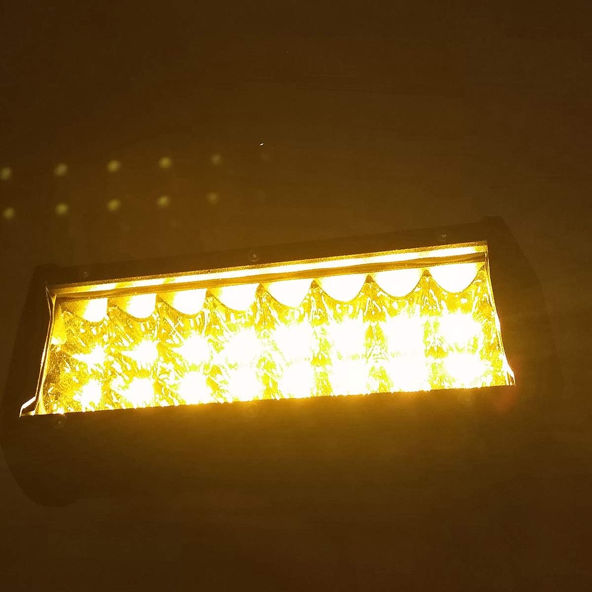 Auxmotec Amber Led Foglight Driving Work Light Bar Spot 7" 36W Off-road Pod Fog Lamps 12V 24V Lighting for Truck Car ATV UTV SUV Off-road Bike Polaris Motorcycle Tractor 12V 24V 2pcs: Automotive