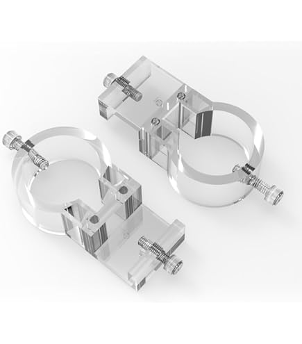 thumbnail image 2 of FZONE Mini Aquarium Fixing Clamp, Aluminum Alloy Holder For Rimless Aquariums Fasten Water Pipes With Anti-Overflow Card Slot For Fish Tank Inlet And Outlet Pipes 2pcs 2 of 13