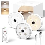 EZVALO Motion Sensor Puck Lights 3Pack, 1200mAh