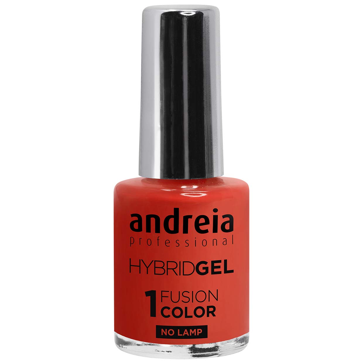 Andreia Professional Hybrid Gel Nail Polish - 2 Steps and No Lamp Required Long Lasting and Easy Removal - Fusion Colour H41 Coral Tan
