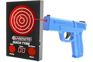 LaserLyte Quick Tyme Laser Trainer Target with Point of Impact Display and Timed Games for Reactive Laser Shooting and Dry Fire Practice