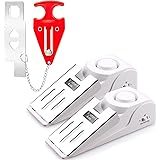 Upgraded Door Stop Alarm with Portable Door Lock 120 dB Travel Door Stopper Door Wedge Alarm with 3 Levels Sensitivity for Ho