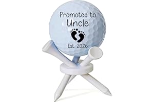 Promoted to Uncle Pregnancy Announcement Gifts 2026, Golf Ball Golfing Gifts for Uncle Men Golfer, Pregnancy Reveal Golf Deco