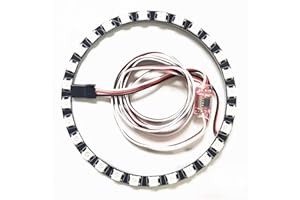 ZHIPAIJI RC Light, for RC EDF LED Light Model Aircraft Tail Light 50 64 70 80 90 Culvert Light Round Led Light Board for RC Airplane Plane Rc Jet Aircraft Accessories (Color : 50 3Color)