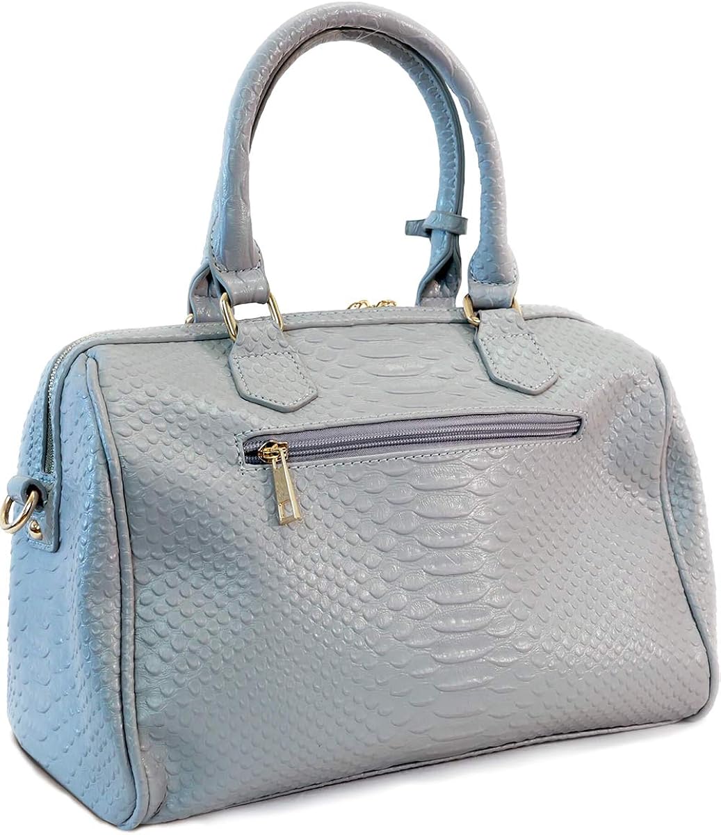 Got Oil Supplies Essential Oils Carrying Bag - Gray Doctor Bag with Shoulder Strap and Storage Pouches for 16 Bottles - Travel Baguette Purse - Makeup Carrier and Organizer