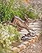 SPI Home Cast Aluminum Running Rabbit Garden Sculpture 15 Inches Long