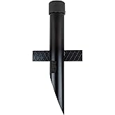 Newhouse Lighting MPOST17 2.5-Inch Outdoor Mounting Post with Cap and Stabilizing Wings for Landscape Flood Lights, Black, 17