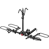 Young Bike Rack Hitch for Car - 200LB 2-Bike Rack Hitch Mount Platform Style Hitch Bike Rack，Smart Tilting & Easy Fold for Ca