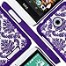 Style4U HTC 510 Case, HTC Desire 510 [Purple] Flower Damask Design Slim Fit Case Cover with 1 Stylus and 1 HD Clear Screen Protector [Purple]