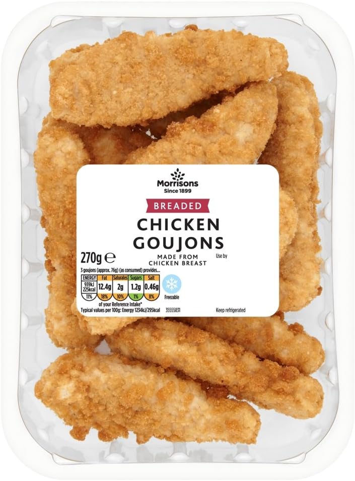 Morrisons Breaded Chicken Goujons, 270g Amazon.co.uk Grocery