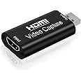 HDMI Video Capture Card, Upgraded 1080p 60fps Capture Card, Cam Link Card Audio Capture Adapter HDMI to USB 2.0 for Gaming, L