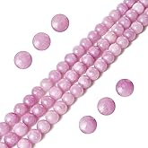 100pcs 6mm Kunzite Beads Natural Gemstone Beads Round Loose Beads for Jewelry Making