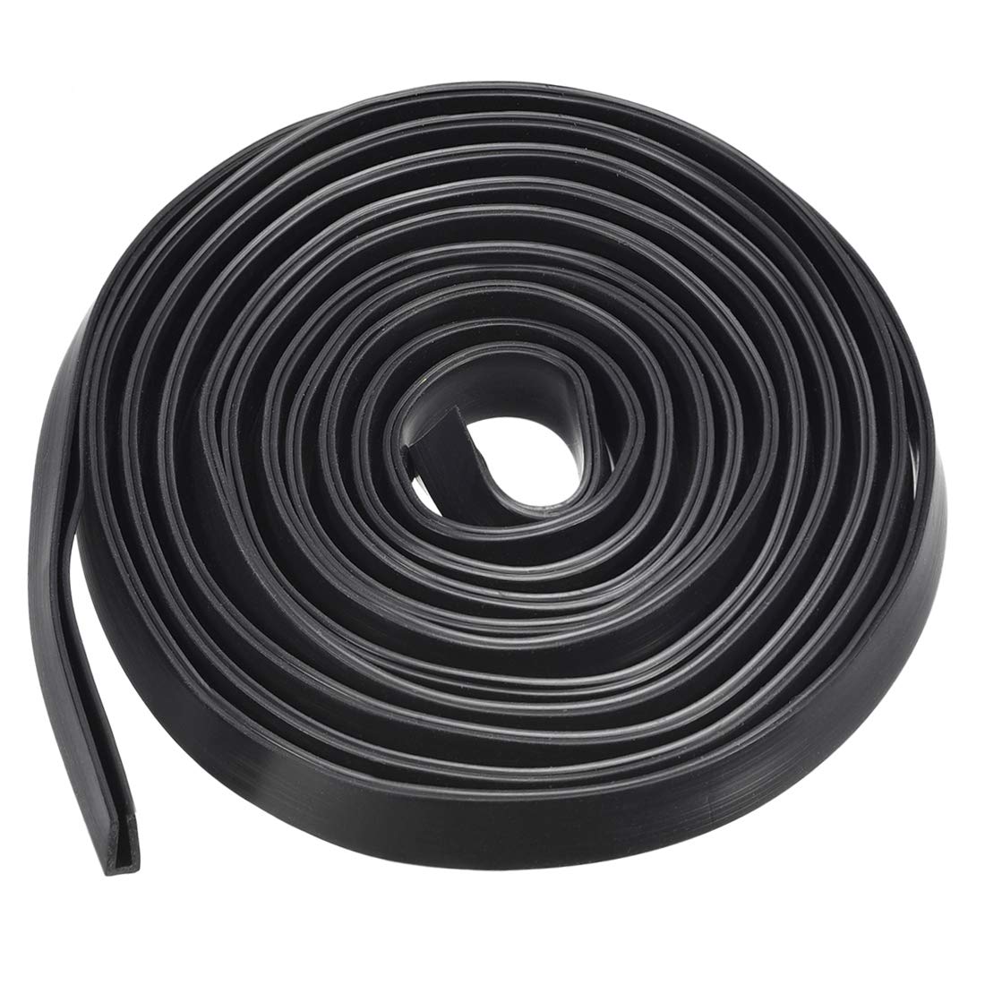 uxcell Edge Trim U Seal Extrusion, Silicone Black U Channel Edge Protector Sheet Fits 5/64-5/32inch Edge 1M/3.28Ft Length