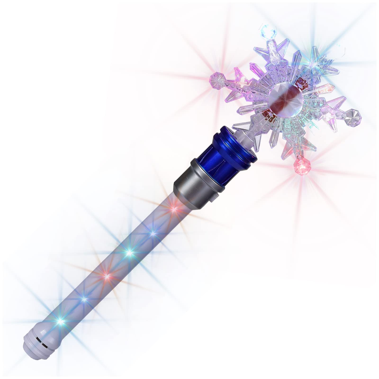 XJSGS- Light Up LED Wand Star Light Flashing Wands,Magic Wand Rotating Toy for Girls and Boys christmas & birthday gift (Blue)