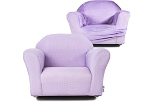 KEET Combo Rocking Chair with Removable Cover, Ergonomic Design for Toddlers, Microsuede Upholstery, Comfortable & Sturdy Wooden Frame, Ages 2-5, Easy to Clean, Ideal for Playrooms & Bedrooms.