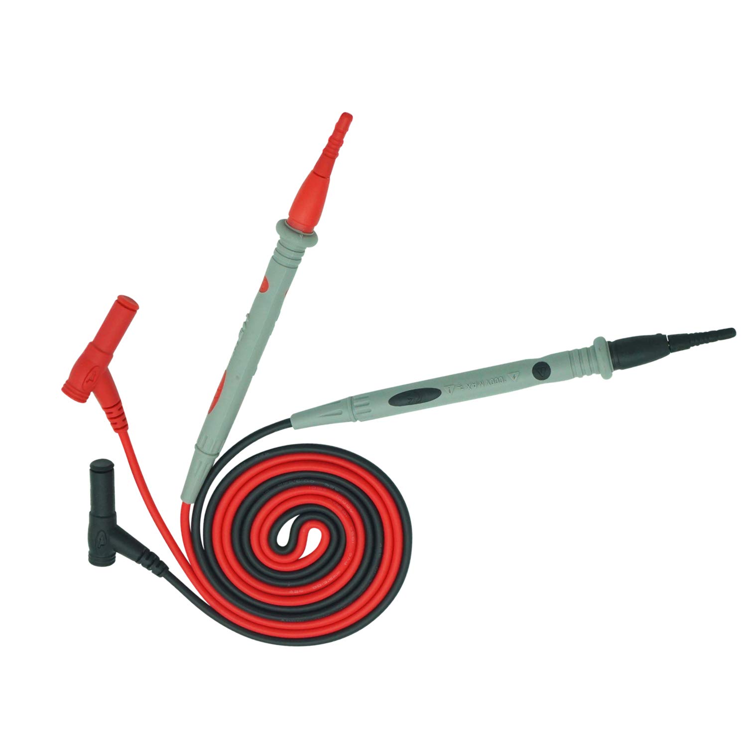 2pcs Multimeter Test Leads 1000V/10A 1M Multimeter Probes Cables Multimeter Leads Banana Plug to Probes