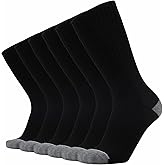 ONKE Max Full Cushion Crew Socks for Men Heavy Duty Work Boot Steel Toe Workout Athletic Thick Warm Moisture Wicking Control