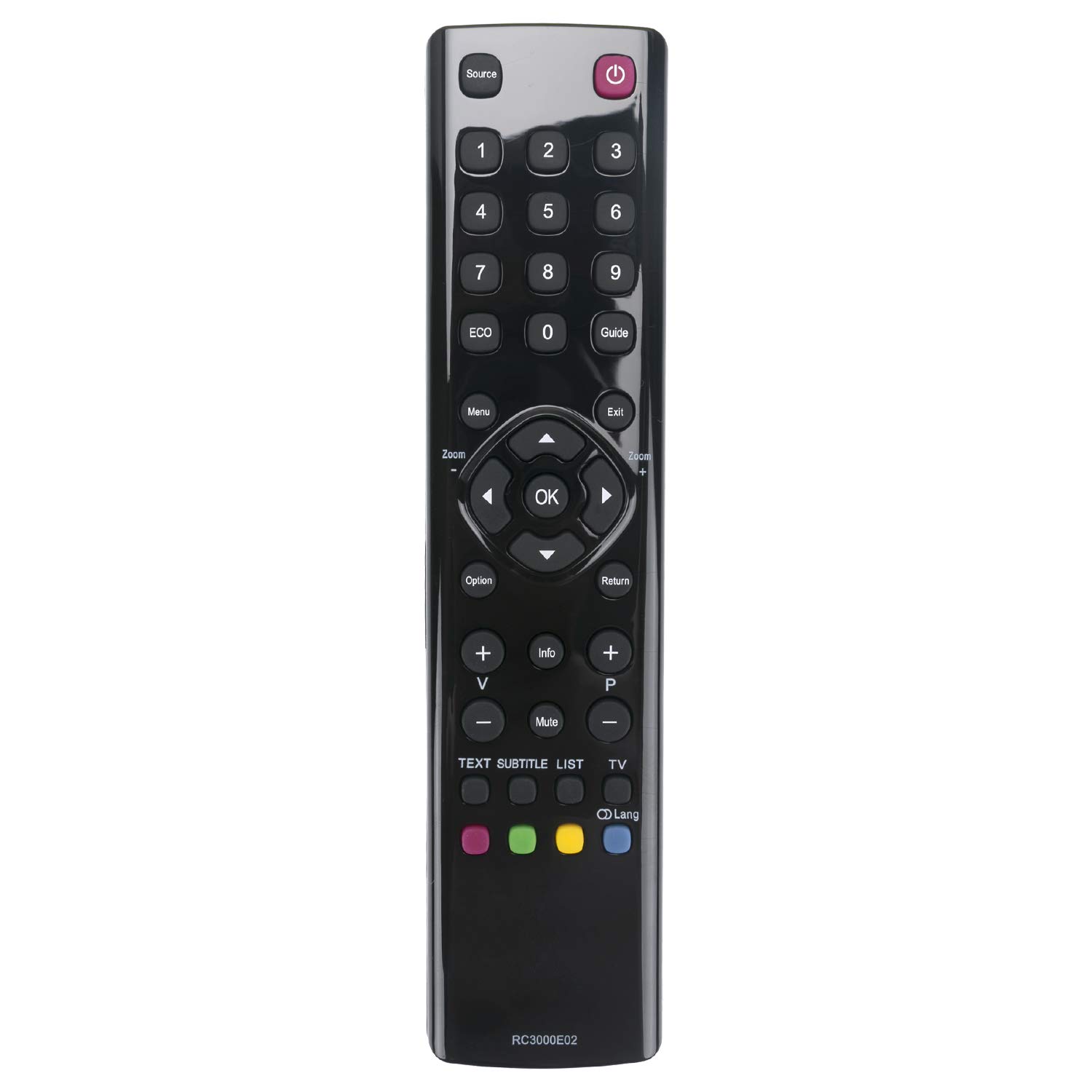 VINABTY RC3000E02 Replacement Remote Control RC3000E02 for Thomson TV LCD