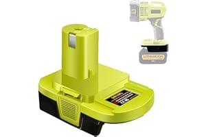 DM18RL Adapter for Dewalt for Milwaukee 20V/18V Li-Ion Battery Convert to for Ryobi 18V P108 ABP1801 Battery with USB Port(gr