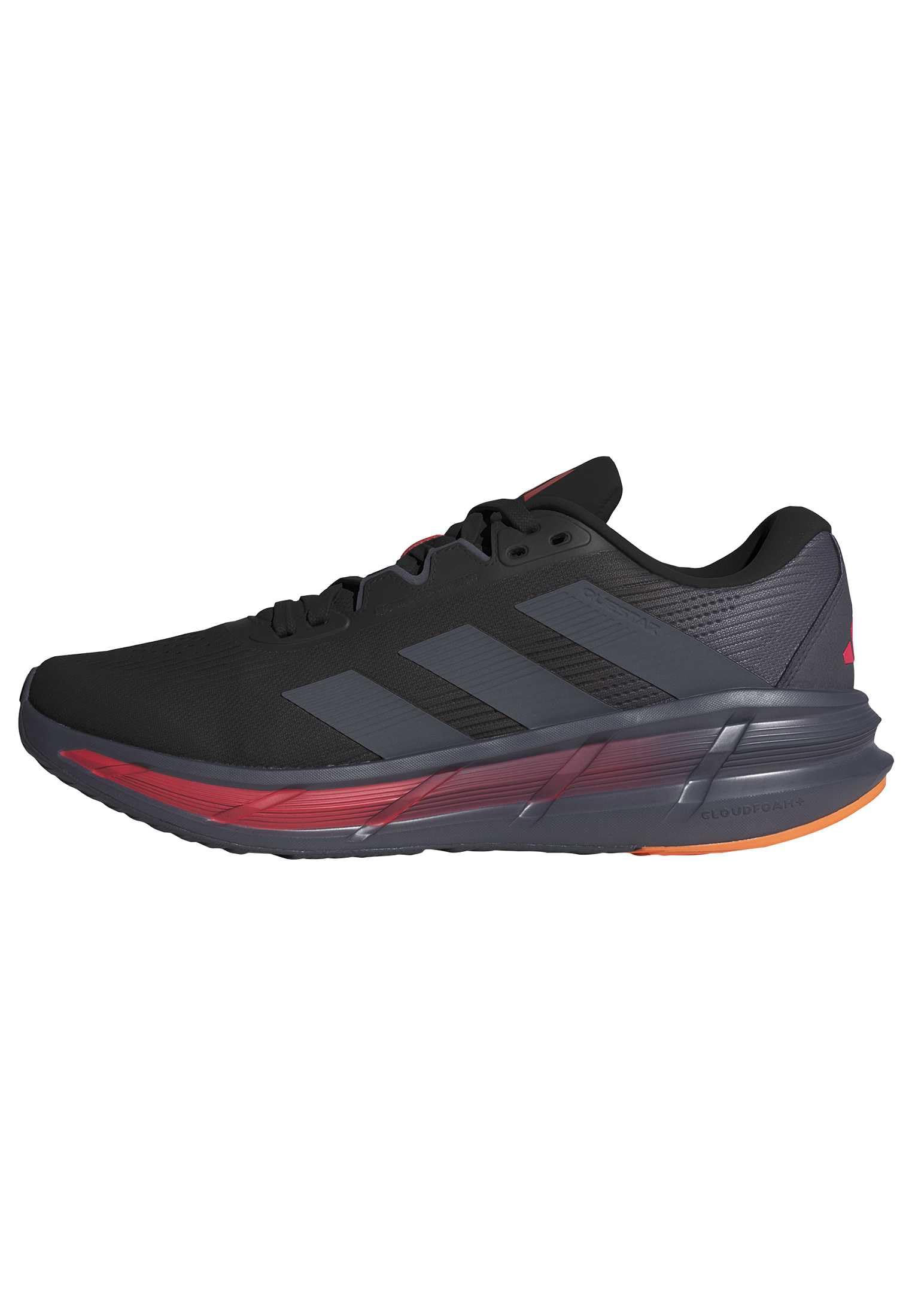 adidas Men's Questar 3 Running, Black/Onix/Lucid Red, 4.5 Image