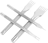 Cikonielf Leather Prong Chisel Set Stainless Steel 1 2 4 6 Prong Hole Punch view 8
