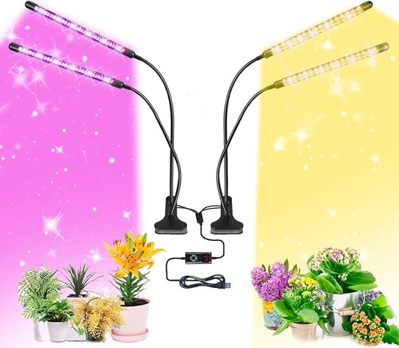 Luz de cultivo LED para plantas de interior, 264 LED, 4 modos de
