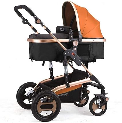 poussette bleue jouet