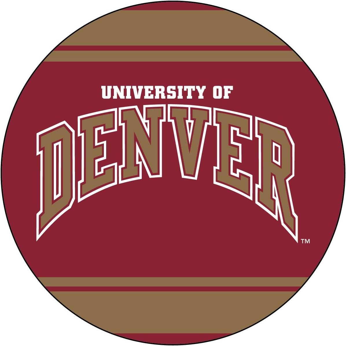 University of Denver Pioneers 4 Inch Round Magnet Officially Licensed Collegiate Product