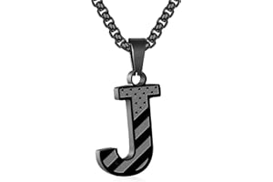Zocomi Stocking Stuffers Christmas Gift - Initial Necklace Gifts for Men Boys, Stainless Steel American Flag Pendant Jewelry, Christmas Gifts Ideas for Kids Teen Boys