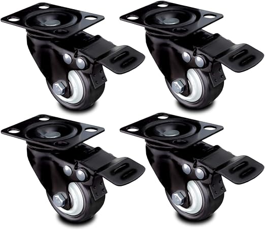 Nirox 4x Ruedas para muebles 50mm - Ruedas giratorias para cargas ...