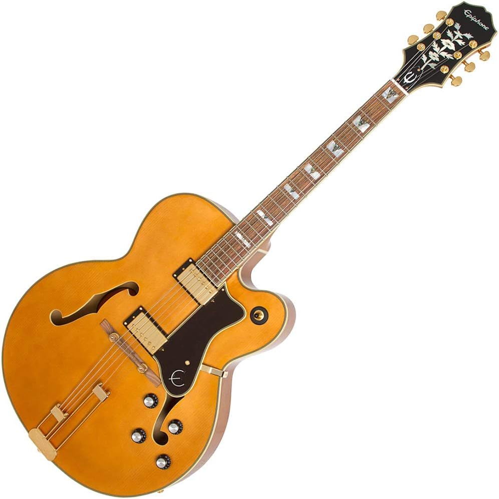 Epiphone Broadway Vintage Natural Guitarra Electrica: Amazon ...