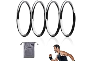 4pcs Patellar Tendon Support Straps, Silicone Patella Band Stabilizer with Storage Bag Elastic Knee Brace for Men Women Runni