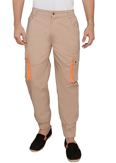 orange utility trousers