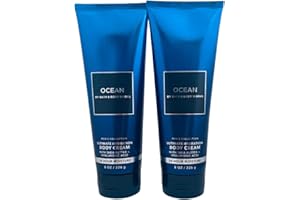 Bath & Body Works Ocean 2 Pack Men's Collection Ultimate Hydration Ultra Shea Body Cream 8 Oz (Ocean)