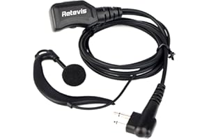 Retevis Walkie Talkie Earpiece with Mic, G-Type Volume Adjustable Security Headset for Motorola CLS1410 CLS1110 CP200 GP300 G